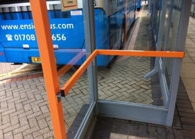 Bus Shelter Handrails Intu Lakeside Shopping Centre West Thurrock Essex 2
