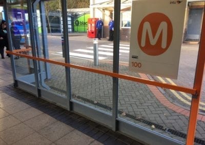 Bus Shelter Handrails Intu Lakeside Shopping Centre West Thurrock Essex 3