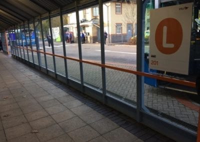 Bus Shelter Handrails Intu Lakeside Shopping Centre West Thurrock Essex 4