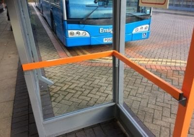 Bus Shelter Handrails Intu Lakeside Shopping Centre West Thurrock Essex 6