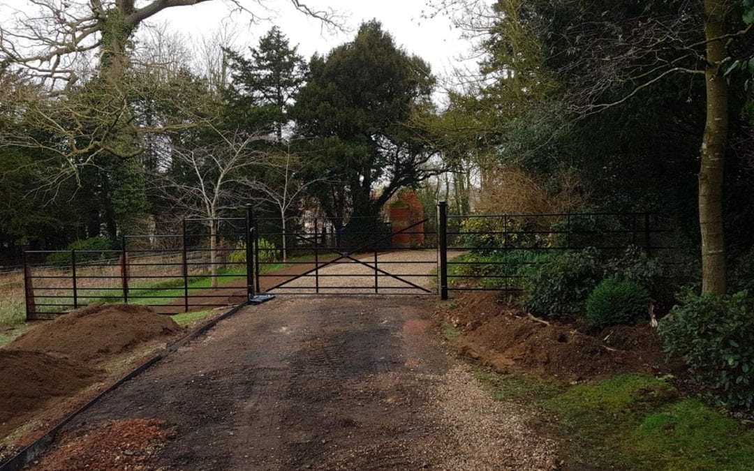 New Gate & Railings, Chelsworth, Suffolk
