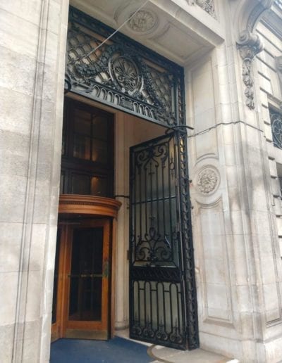 Repair of the Entrance Gates Royal Automobile Club 89 Pall Mall St. Jamess London SW1 3