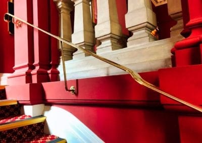 Brass Handrail Repairs, Grade I Listed, Stationer’s Hall, London EC4