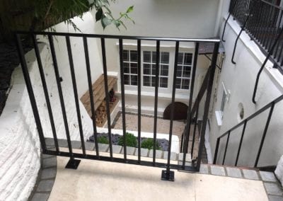 BESPOKE RAILINGS, HANDRAIL AND GATE ARCH, LONDON NW3