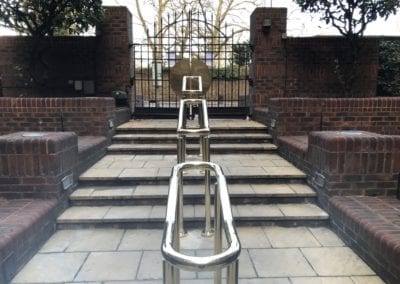 4 Double-Sided Polished Brass Handrails, London NW8