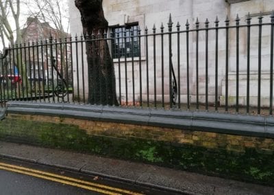 Railing Repairs, St. Luke’s, Old Street, London EC1