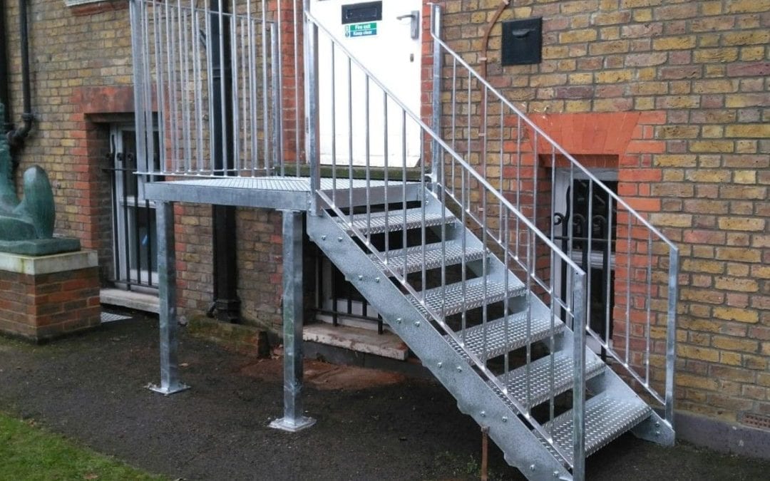 New Mild Steel Galvanised Staircase for South Hampstead High School