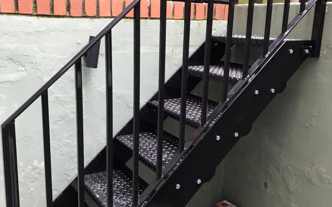 Mild Steel Staircase and Handrail, Brockley, London SE4