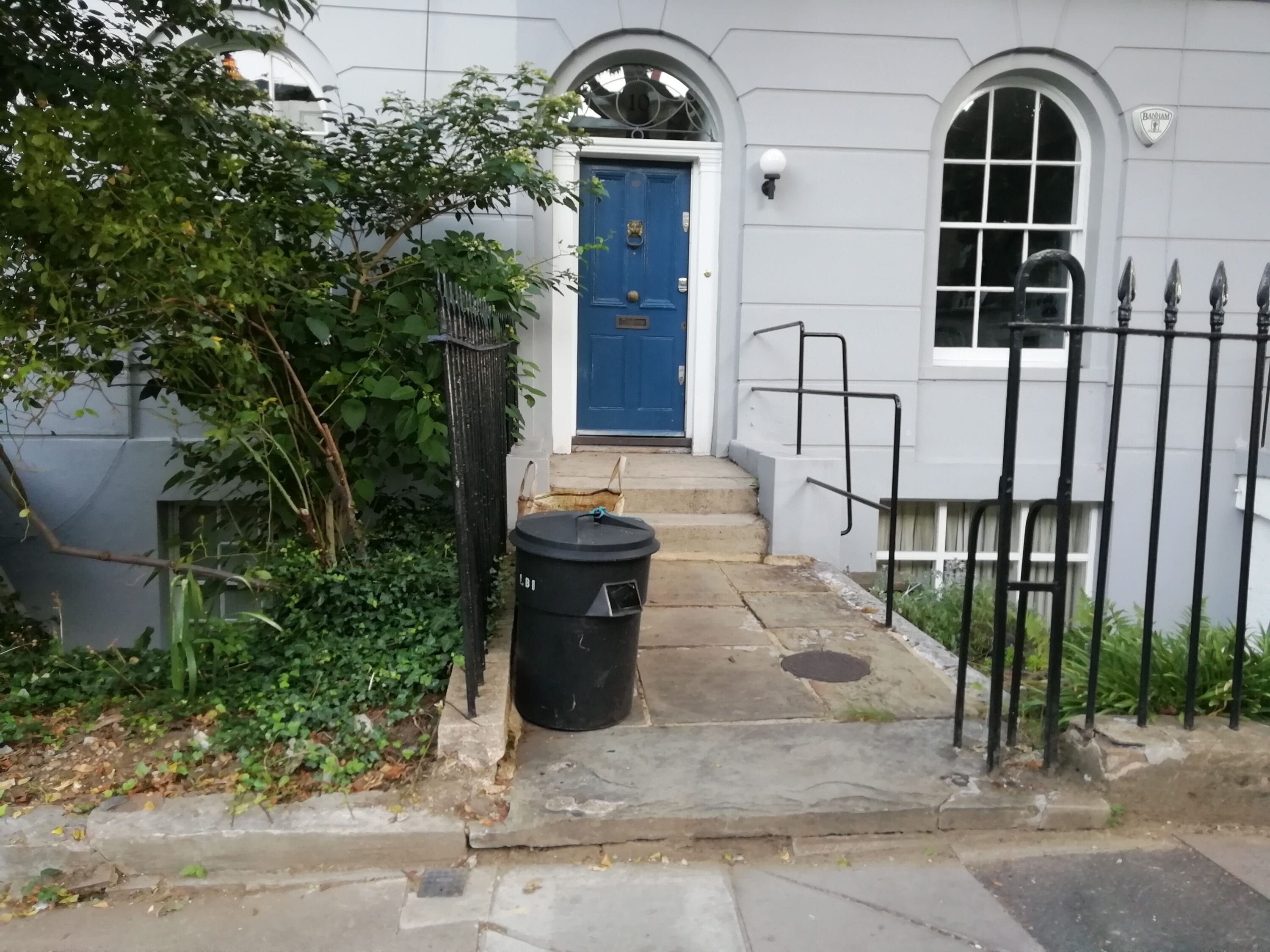 Metal Gates page. New Gate, Gate Column, Backstays and Railings, Canonbury, London N1 5