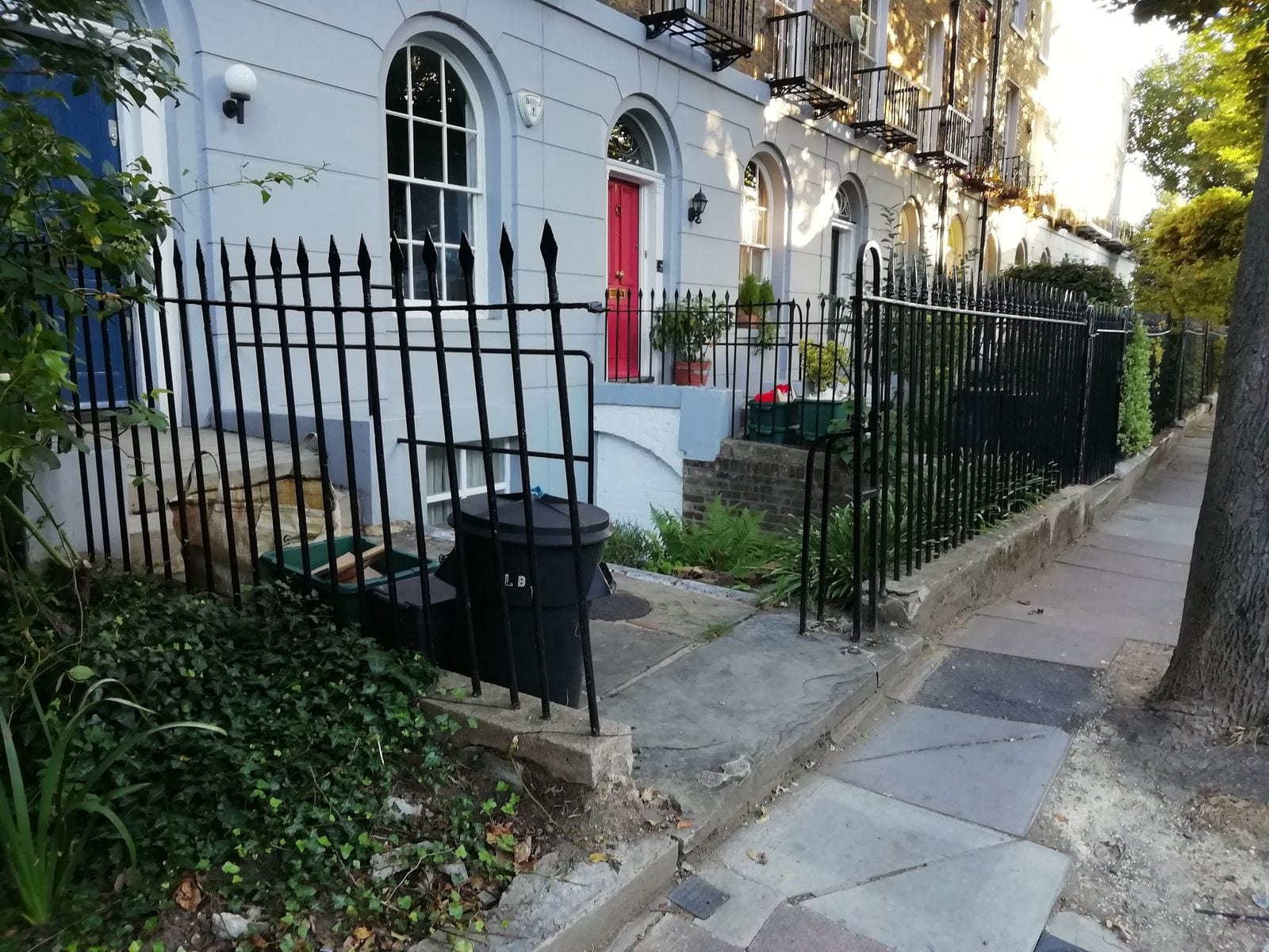 Metal Gates page. New Gate, Gate Column, Backstays and Railings, Canonbury, London N1 6