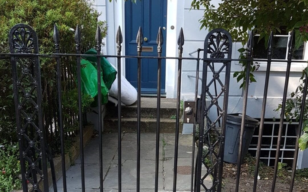 New Gate, Gate Column, Backstays and Railings, Canonbury, London N1