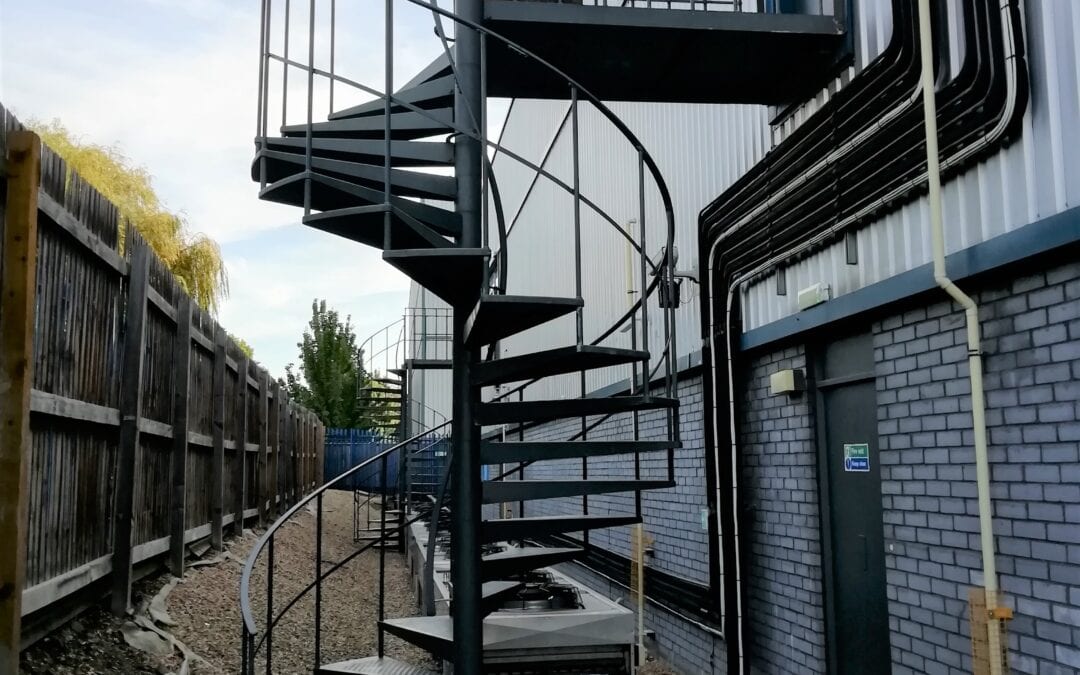 Inspection of 2 fire escapes in Maidenhead, and 1 fire escape in Croydon.