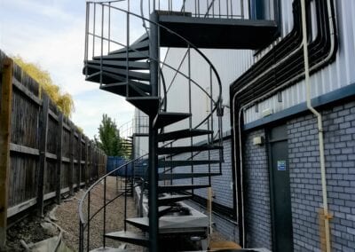 Inspection of 2 fire escapes in Maidenhead, and 1 fire escape in Croydon.