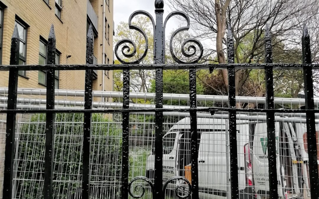 Railing Repairs, Old Paradise Gardens, Lambeth, London SE1