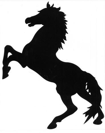 Horse Silhouettes for Double Gates, Loughton, Essex 2