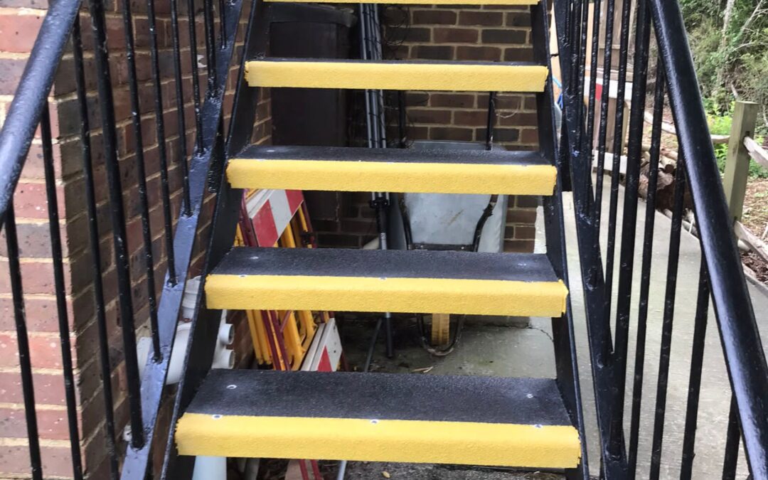 New Anti-Slip Staircase Covering and Backstay, Care Home, Bexhill-On-Sea, East Sussex