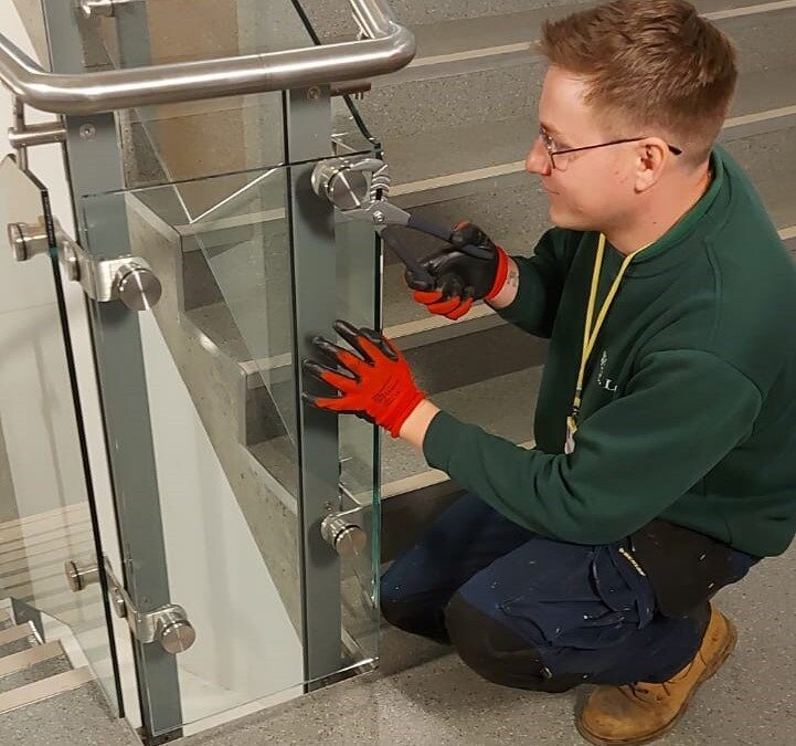 Minor Repairs to Stainless Steel Handrails, Hertford Regional College, Ware