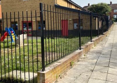 New Railings and Gate around Happy Choo Choo Nursery, St. Christopher’s Church, London W7