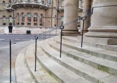 New Portico Handrails, All Souls Langham Place, London W1 5