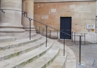 New Portico Handrails, All Souls Langham Place, London W1 6