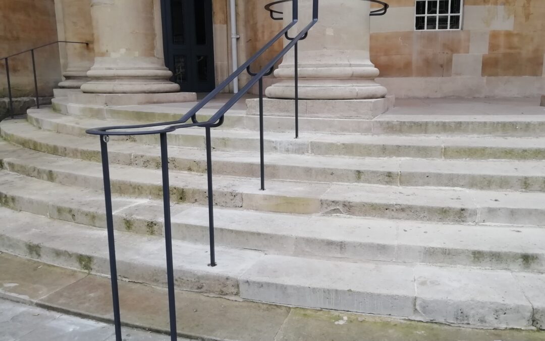 New Portico Handrails, All Souls Langham Place, London W1