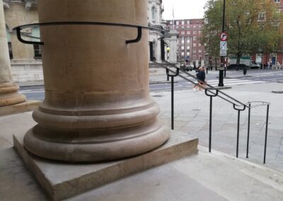 New Portico Handrails, All Souls Langham Place, London W1 2