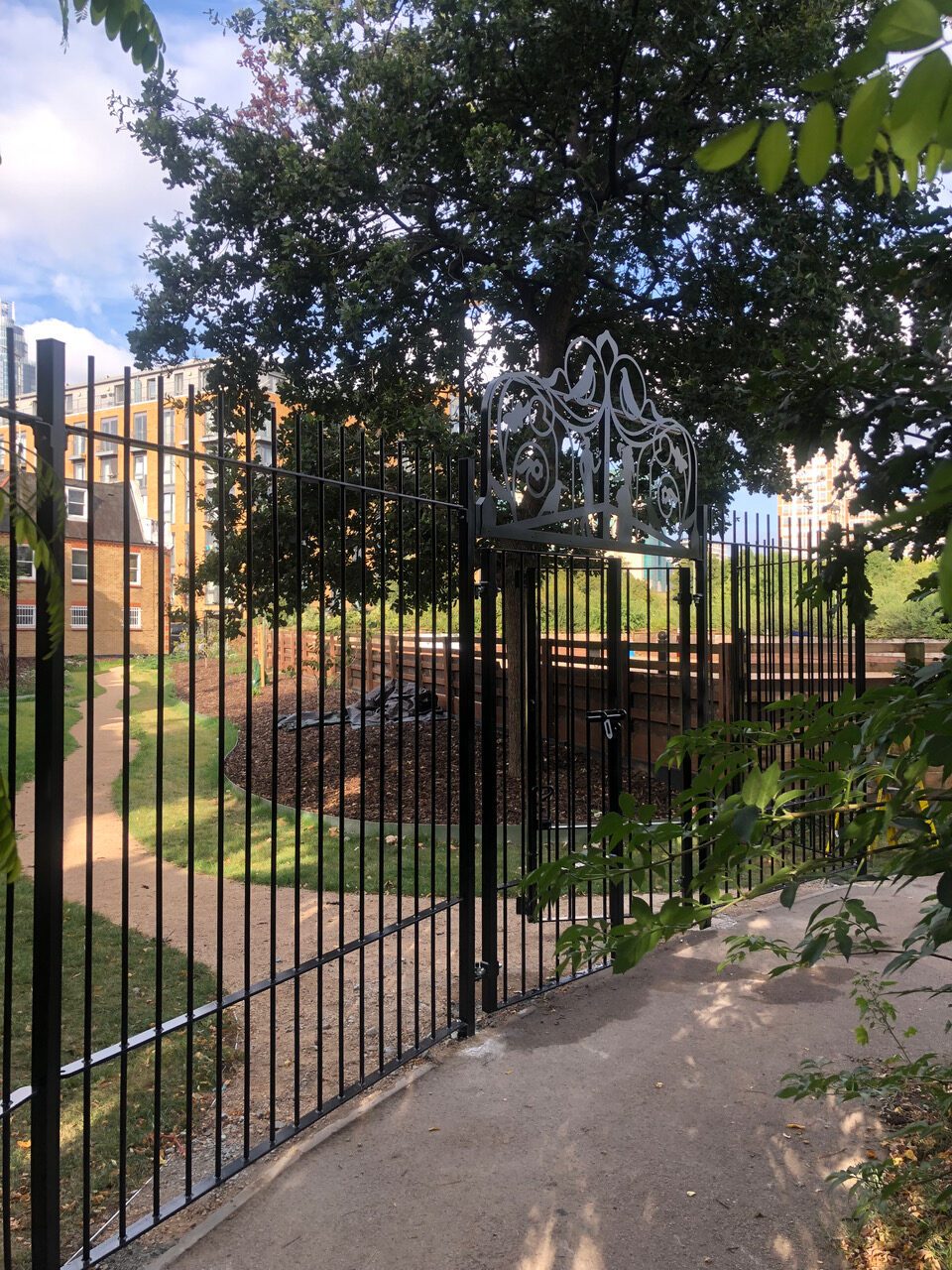New Gate & Railings, Vauxhall Pleasure Gardens, London SE11 2