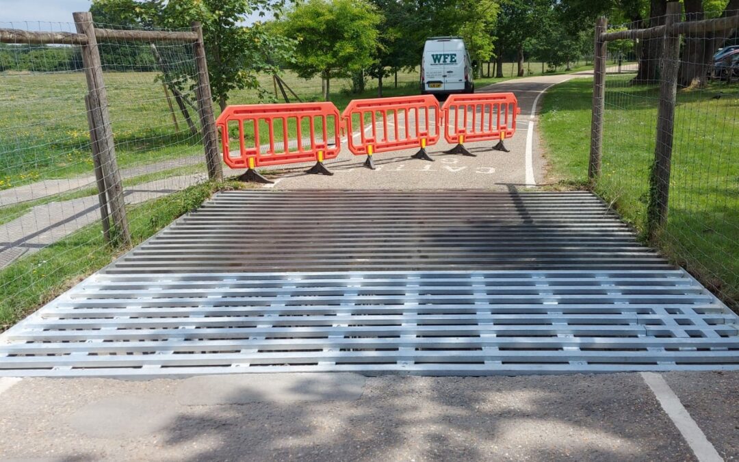 Replacement of Damaged Cattle Grid Section, Wakehurst Place, Sussex