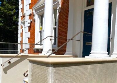 Brass Entrance Handrails, Canterbury, Kent