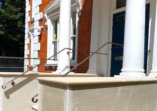 Brass Entrance Handrails, Canterbury, Kent