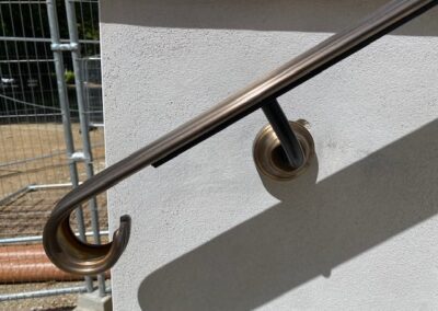 Brass Entrance Handrails, Canterbury, Kent 3