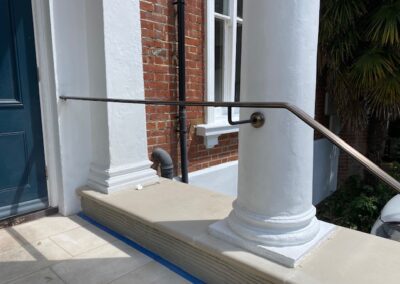 Brass Entrance Handrails, Canterbury, Kent 4