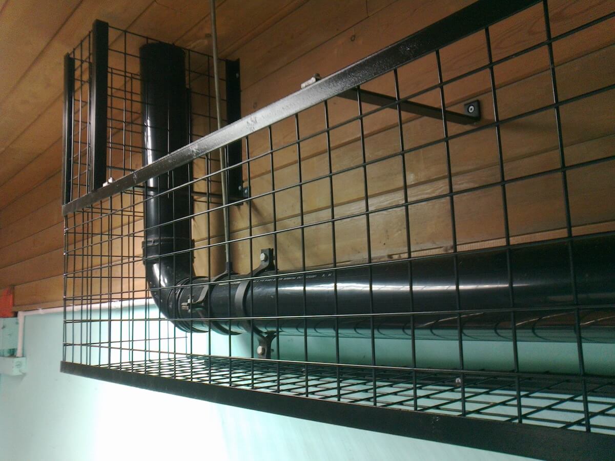 Protective Cage For Pipework Davenant Foundation School Loughton Essex