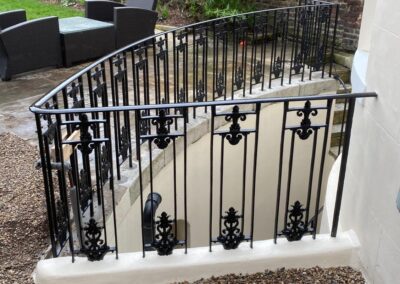 New Railings and Staircase Handrail for Grade II Georgian Property, Greenwich, London SE10