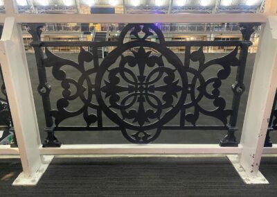 Repair of Cast Iron Railing Panels, Business Design Centre, Islington, London N1