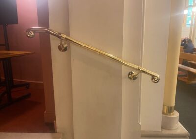 New Brass Handrail for Grade II Listed St. Peter’s Eaton Square, London SW1
